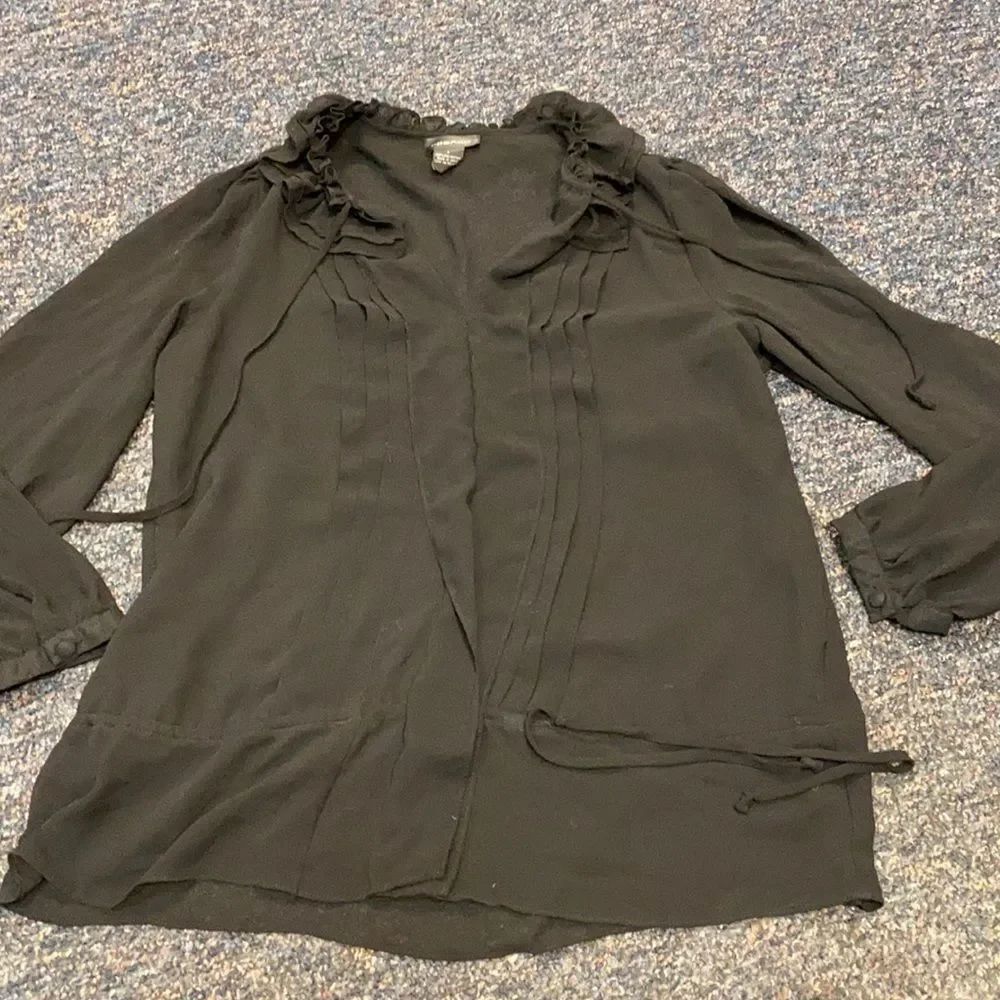 Spense Black Sheer Top sz. L